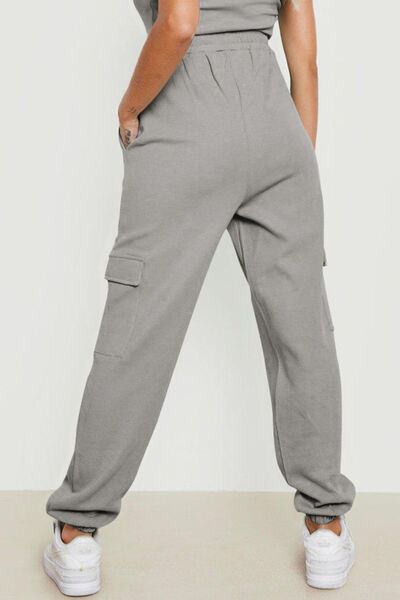 Drawstring Joggers with Pockets