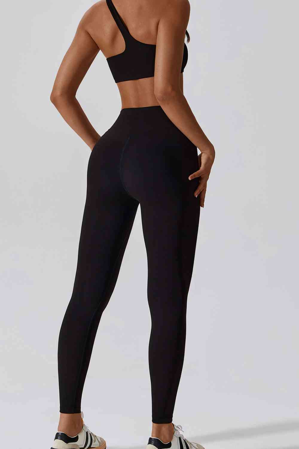 Slim Fit Wide Waistband Sports Leggings