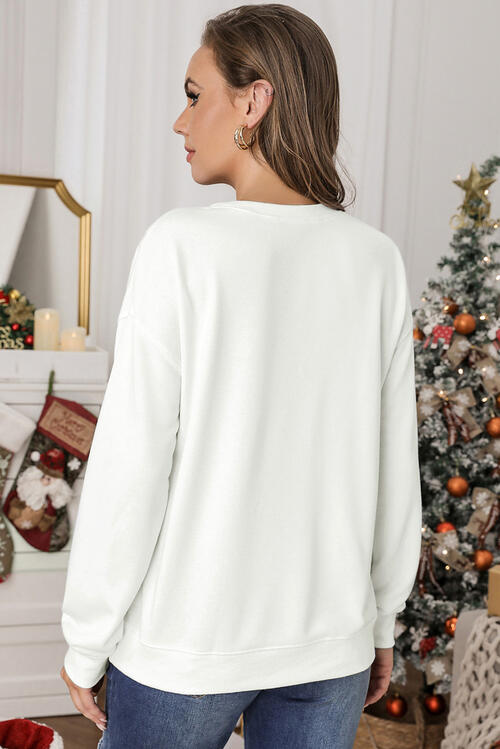 Christmas Graphic Round Neck Sweatshirt